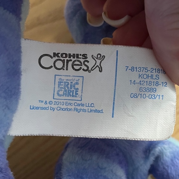 Kohls Cares Eric Carle The Mixed Up Chameleon Lizard Plush Blue Purple 17” Large - Picture 6 of 9